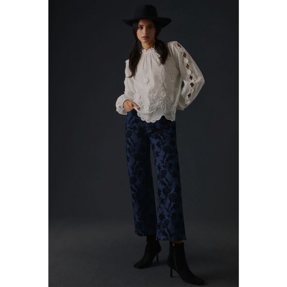 Anthropologie Embellished floral Blouse - Picture 5 of 15